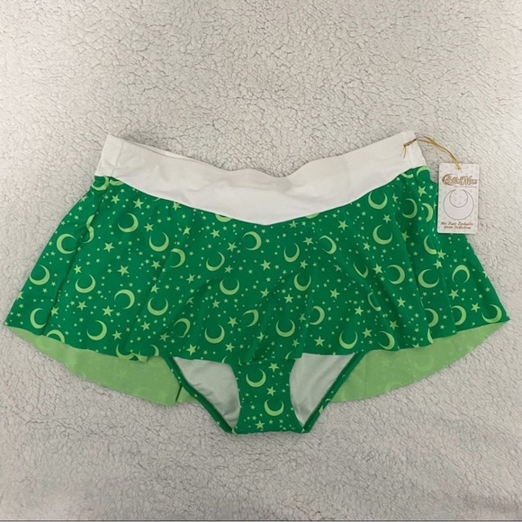 Sailor Moon Sailor Jupiter Cosplay Skirted Swim Bottoms Plus Size 2 Anime Kawaii - Picture 4 of 10